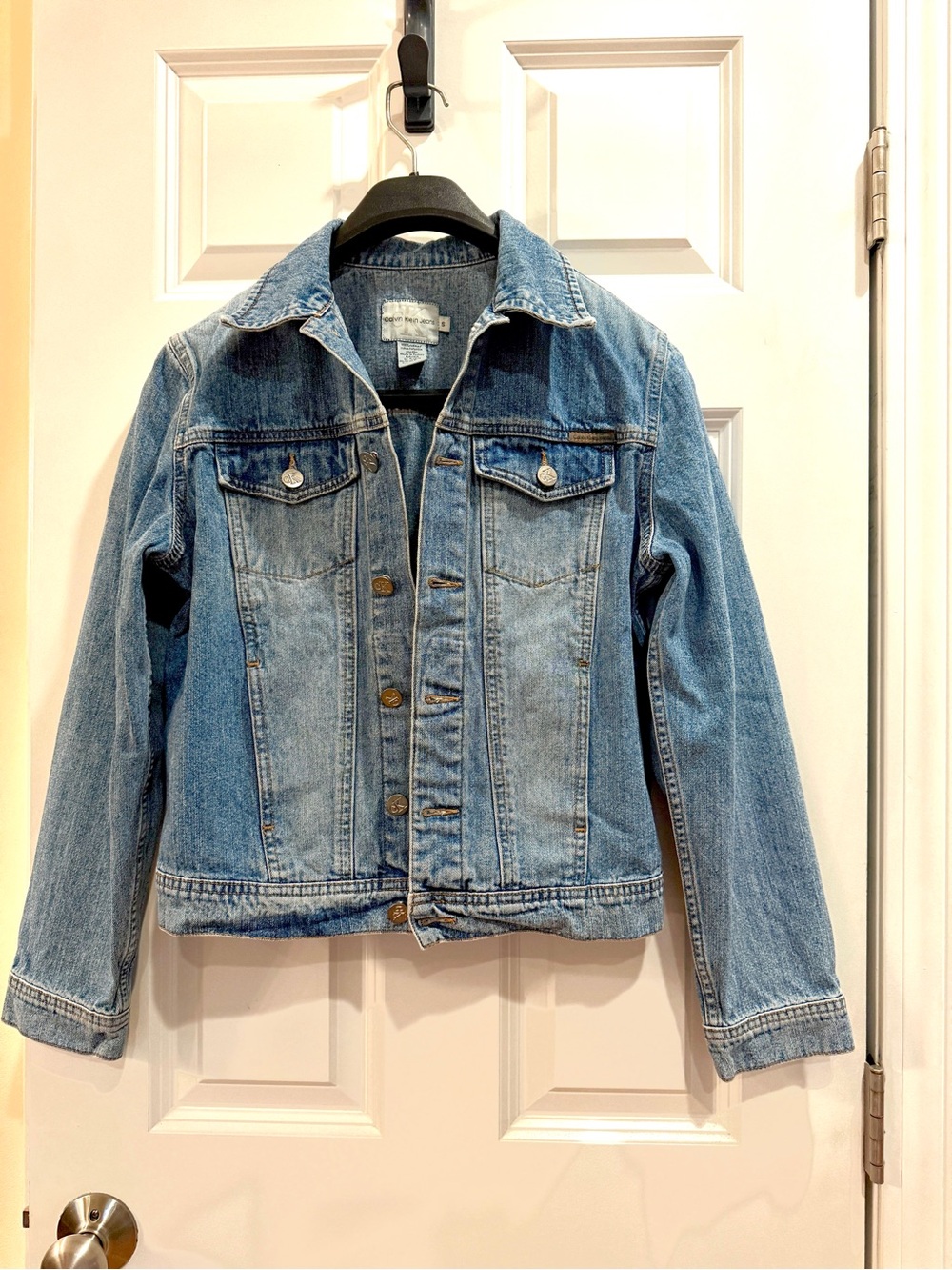 Calvin Klein Light Blue Denim Jean Jacket women